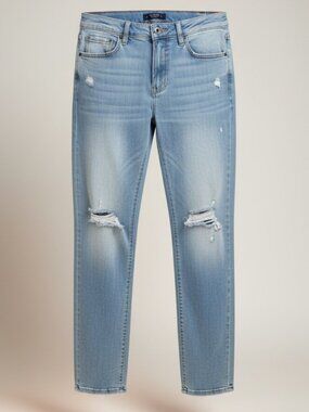 Vigoss Jeans Women’s Size 14 – Distressed Light Wash High Rise Mom Fit